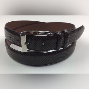 Johnston & Murphy leather belt size 42 brown 75-3367